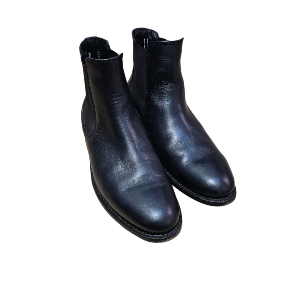 Black Leather Ankle Boots‎ - Sleek  Chelsea Bootie
